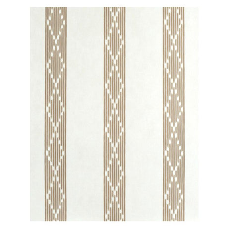 Schumacher Sequoia Stripe Brown Wallpaper