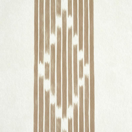 Schumacher Sequoia Stripe Brown Wallpaper