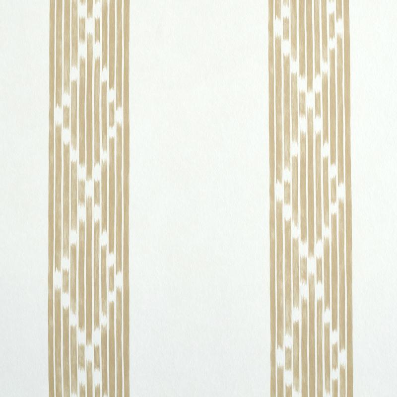 Schumacher Sequoia Stripe Camel Wallpaper