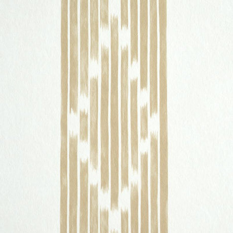 Schumacher Sequoia Stripe Camel Wallpaper