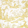 Schumacher Shengyou Toile Yellow Wallpaper