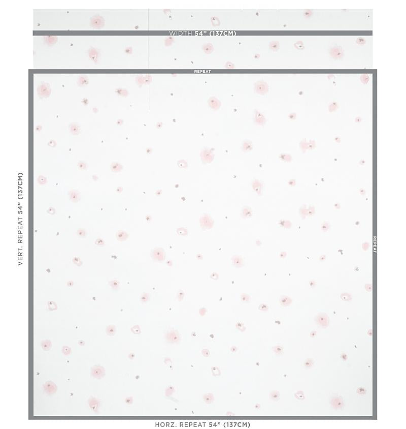 Schumacher Stellar Blush Wallpaper
