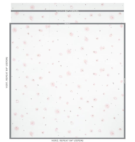 Schumacher Stellar Blush Wallpaper