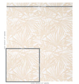 Schumacher Sunlit Palm Sand Wallpaper