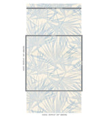 Schumacher Sunlit Palm Sisal Chambray Wallpaper