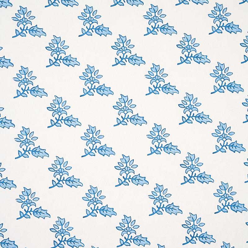 Schumacher Torbay Blue Wallpaper