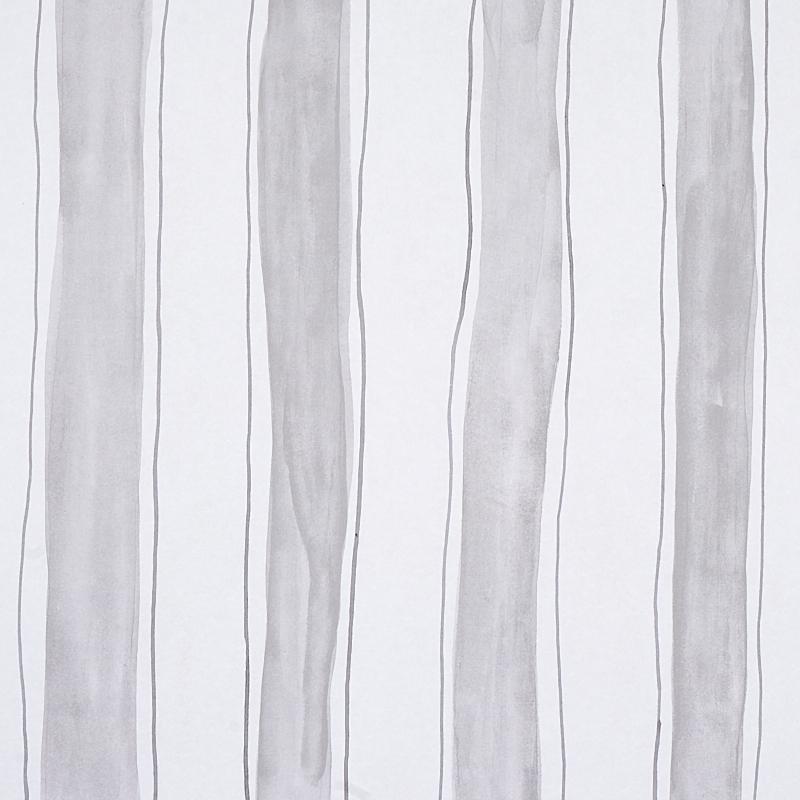 Schumacher Tracing Stripes Grey Wallpaper