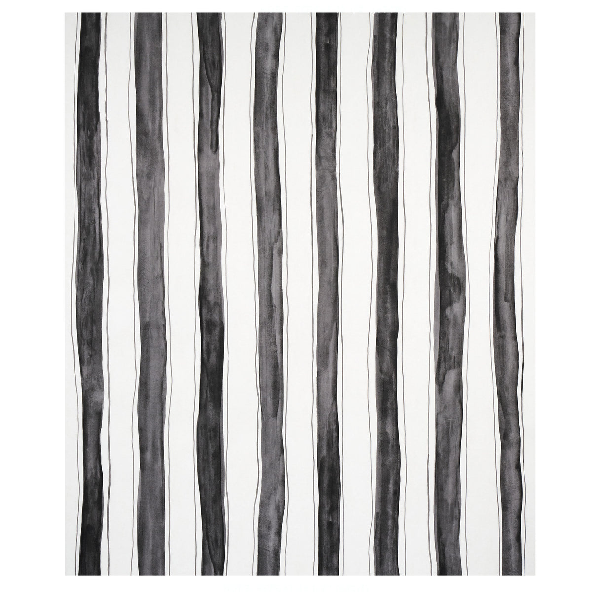Schumacher Tracing Stripes Black Wallpaper