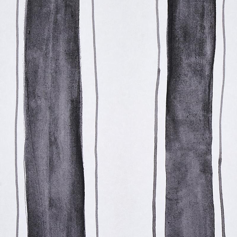 Schumacher Tracing Stripes Black Wallpaper