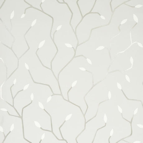 Schumacher Cymbeline Silver Wallpaper