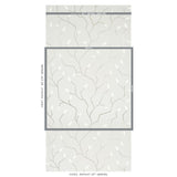 Schumacher Cymbeline Silver Wallpaper