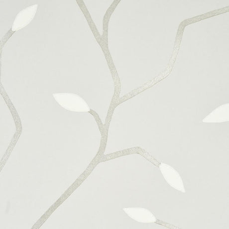 Schumacher Cymbeline Silver Wallpaper
