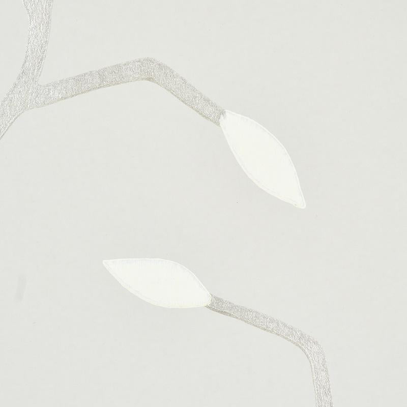 Schumacher Cymbeline Silver Wallpaper