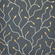 Schumacher Cymbeline Charcoal & Gold Wallpaper