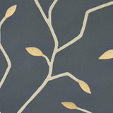 Schumacher Cymbeline Charcoal & Gold Wallpaper
