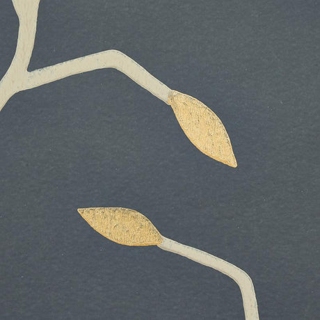 Schumacher Cymbeline Charcoal & Gold Wallpaper