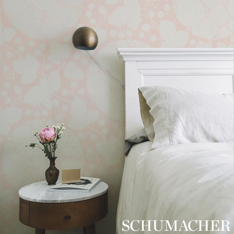 Schumacher Marianne Champagne Wallpaper