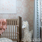 Schumacher Marianne Blush Wallpaper