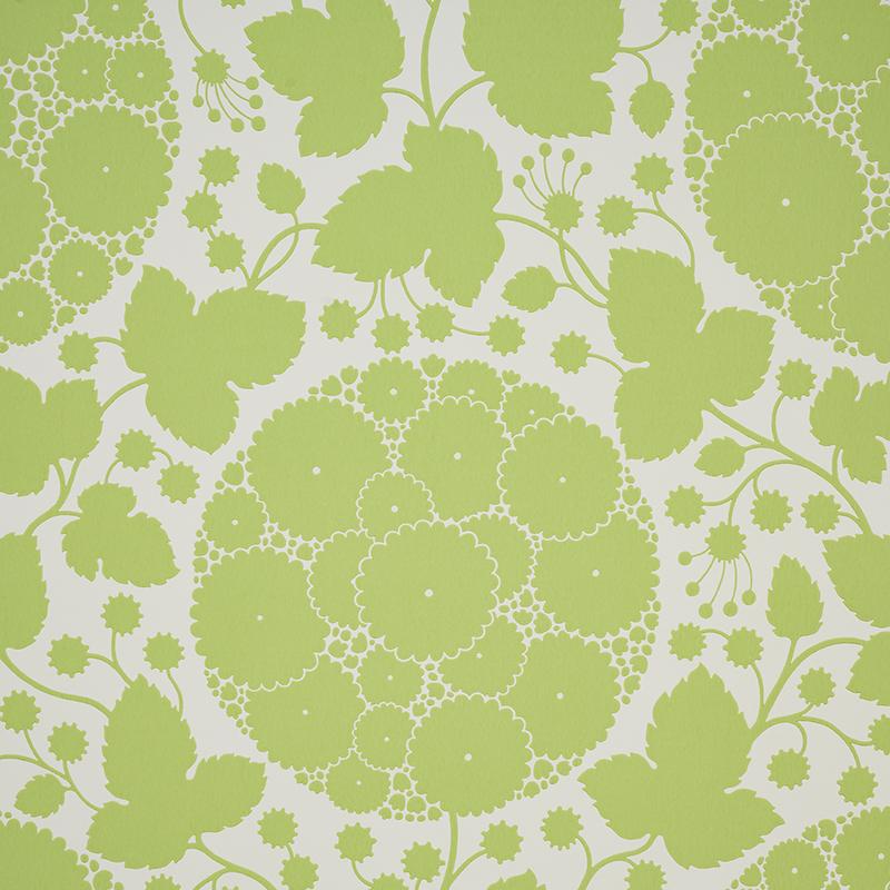 Schumacher Marianne Leaf Wallpaper