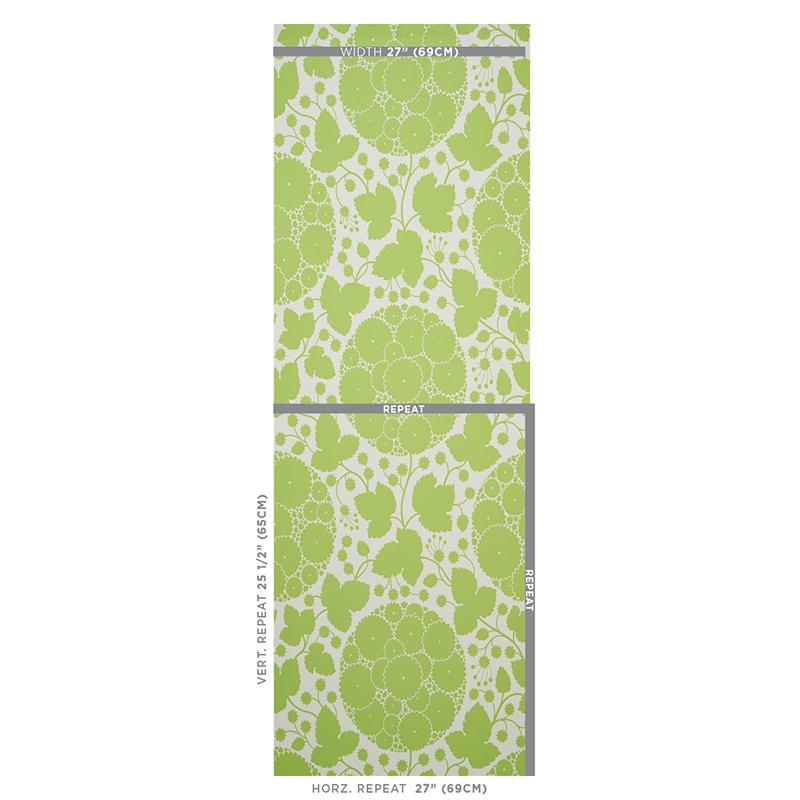 Schumacher Marianne Leaf Wallpaper