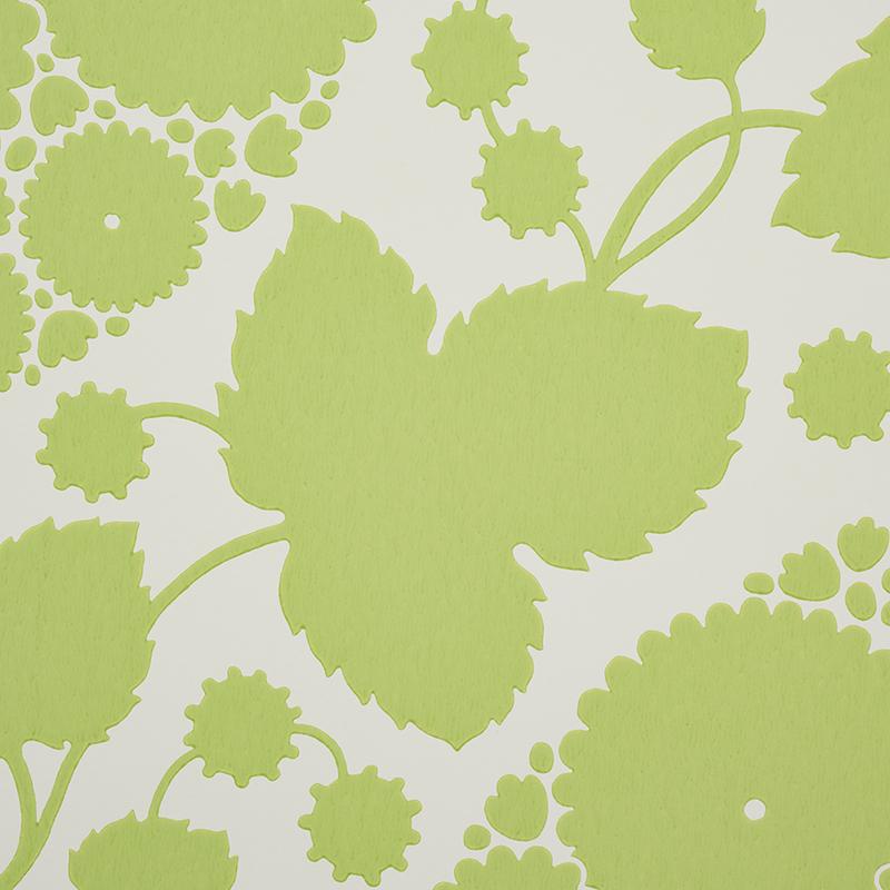 Schumacher Marianne Leaf Wallpaper