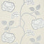 Schumacher Queen Fruit Silver White Wallpaper