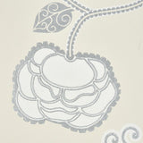Schumacher Queen Fruit Silver White Wallpaper