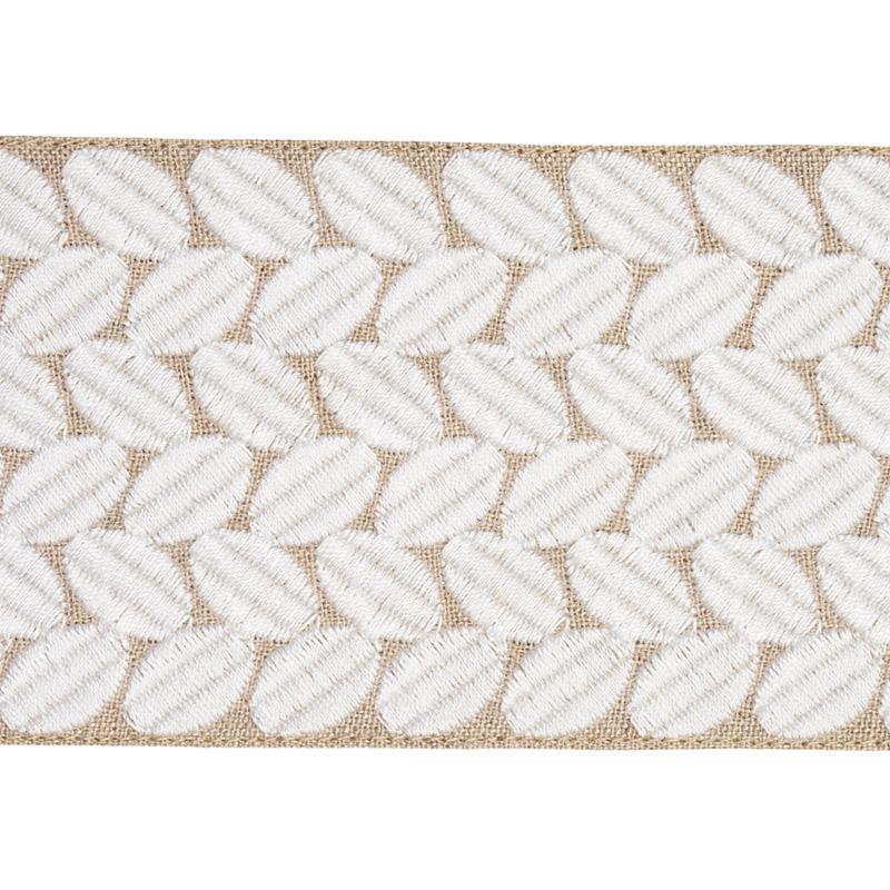 Schumacher Ivory On Natural Berkeley Tape Wide