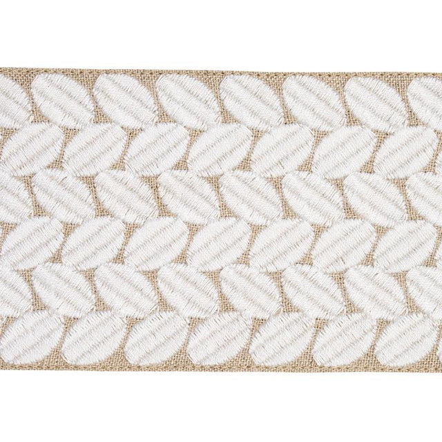 Schumacher Ivory On Natural Berkeley Tape Wide