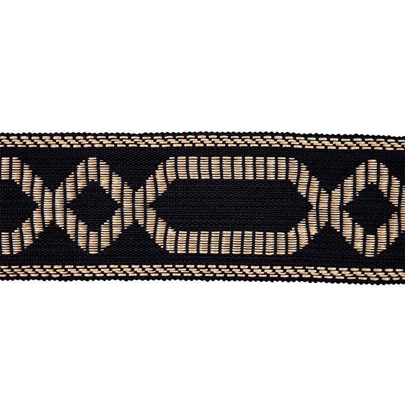 Schumacher Black Briar Raffia Tape