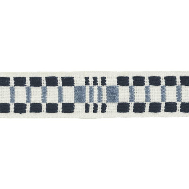 Schumacher Indigo Carmo Tape Narrow