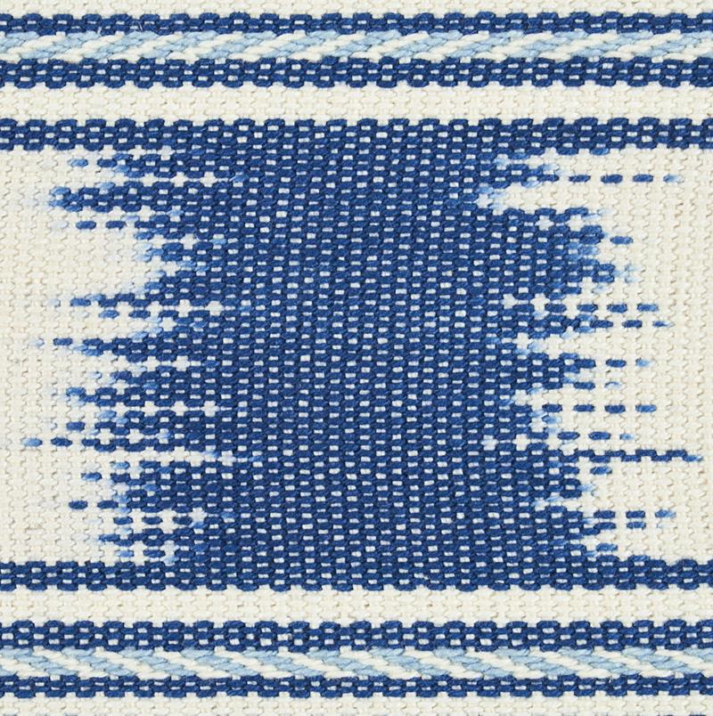 Schumacher Blue Banyan Ikat Tape