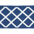 Schumacher Blue Zella Appliqud Tape