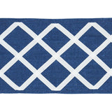 Schumacher Blue Zella Appliqud Tape