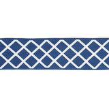 Schumacher Blue Zella Appliqud Tape