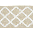 Schumacher Natural Zella Appliqud Tape