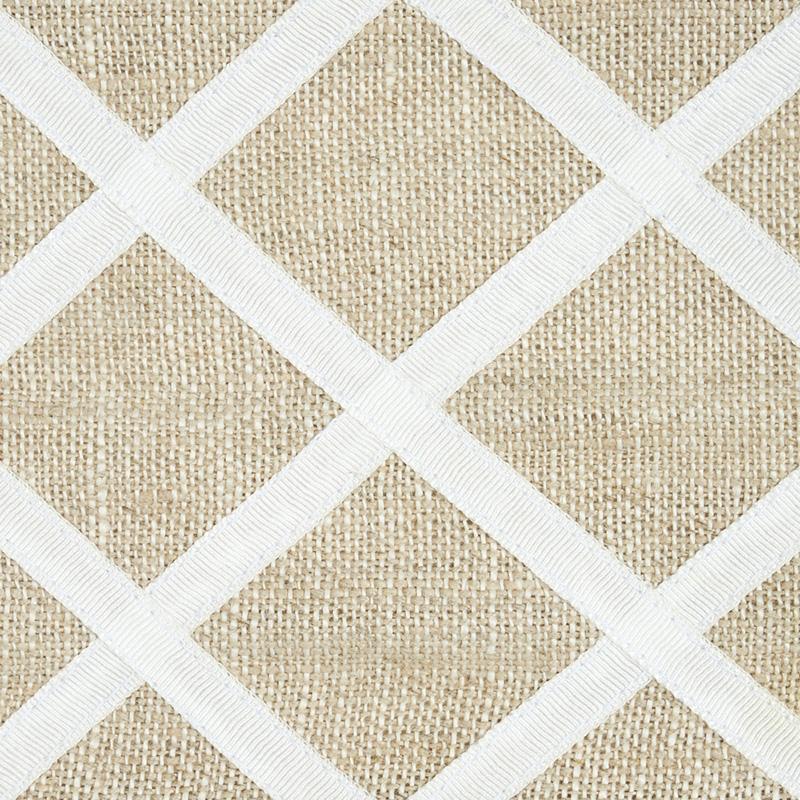 Schumacher Zella Appliqud Tape Natural Trim