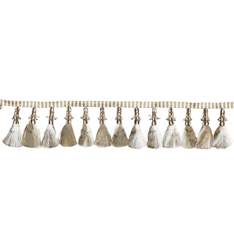 Schumacher Natural & Ivory Antony Tassel Trim