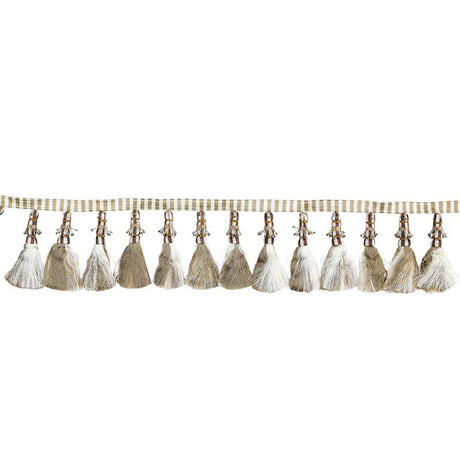 Schumacher Natural & Ivory Antony Tassel Trim