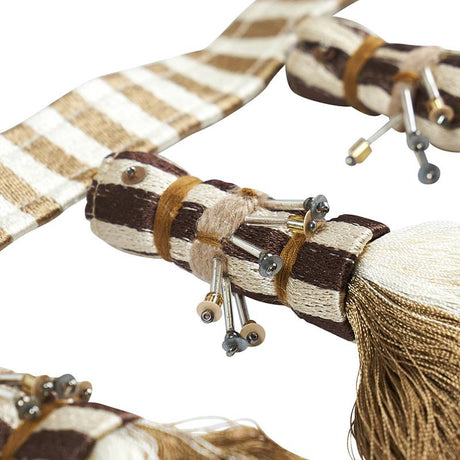 Schumacher Antony Tassel Natural & Ivory Trim