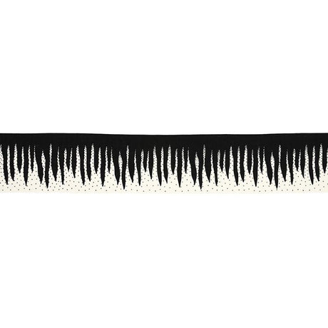 Schumacher Stalactite Tape Black & White Trim