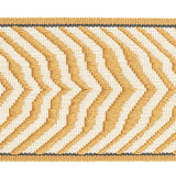 Schumacher Mustard Arcure Ripple Tape