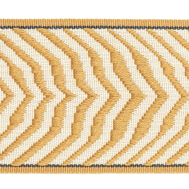 Schumacher Mustard Arcure Ripple Tape