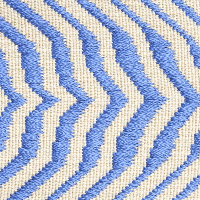 Schumacher Bluebell Arcure Ripple Tape