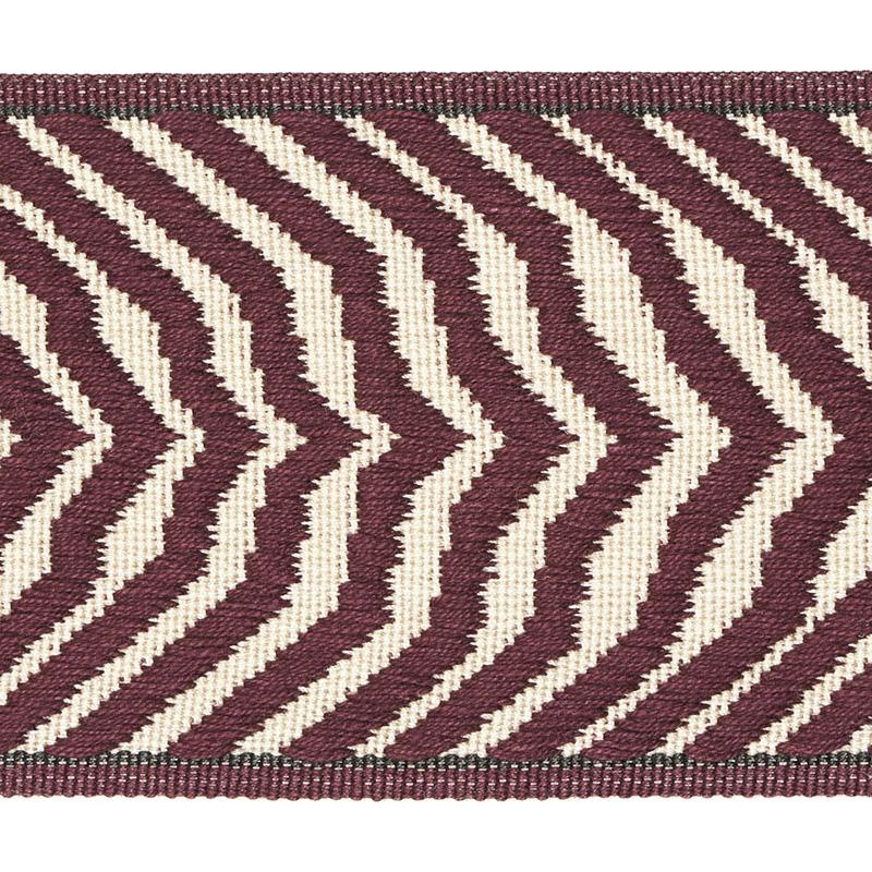 Schumacher Aubergine Arcure Ripple Tape