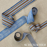 Schumacher Obi Tape Bluebell Trim