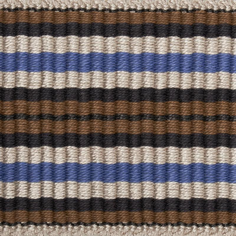 Schumacher Topaki Stripe Tape Medium Bluebell Trim