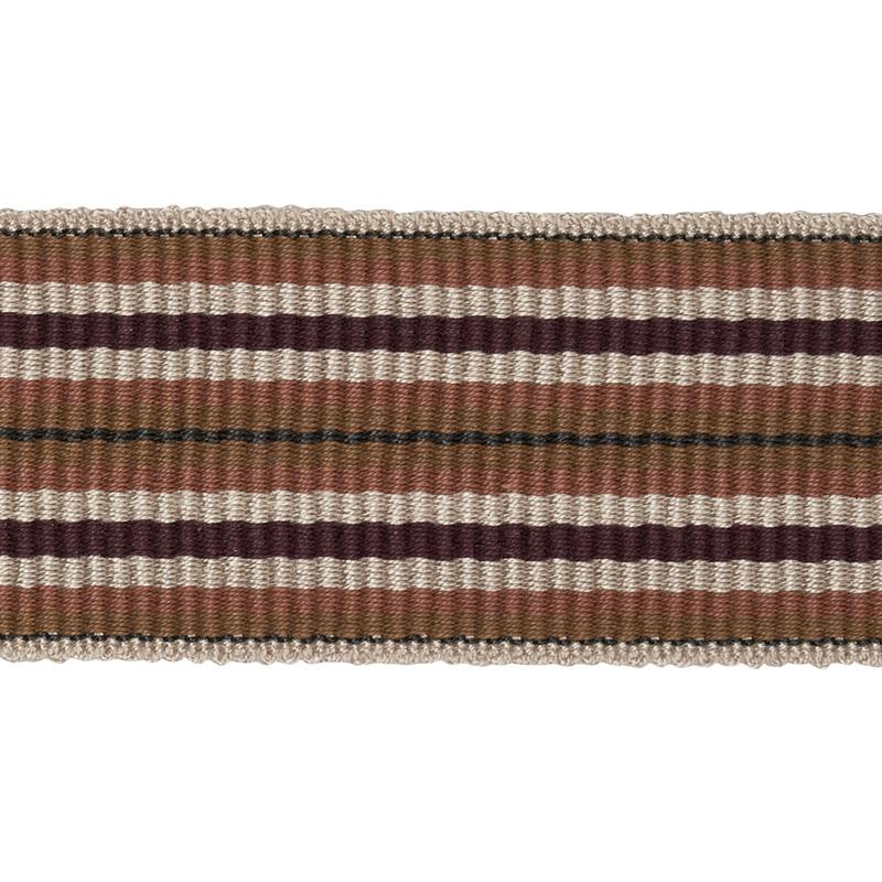Schumacher Aubergine Topaki Stripe Tape Medium