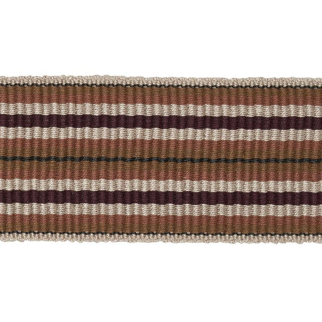 Schumacher Aubergine Topaki Stripe Tape Medium
