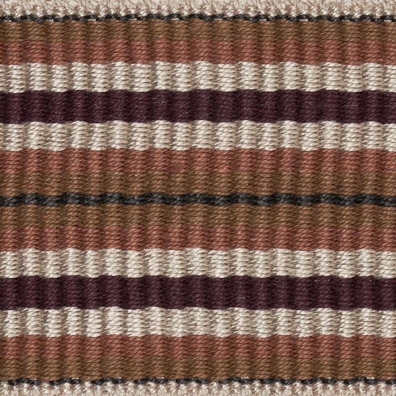 Schumacher Topaki Stripe Tape Medium Aubergine Trim